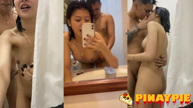 Nagbanatan sa banyo ang magjowang conyo